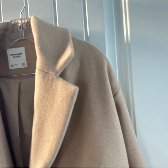 A&F Oversized Wool-Blend Short Coat NWOT PETITE - Picture 12 of 17